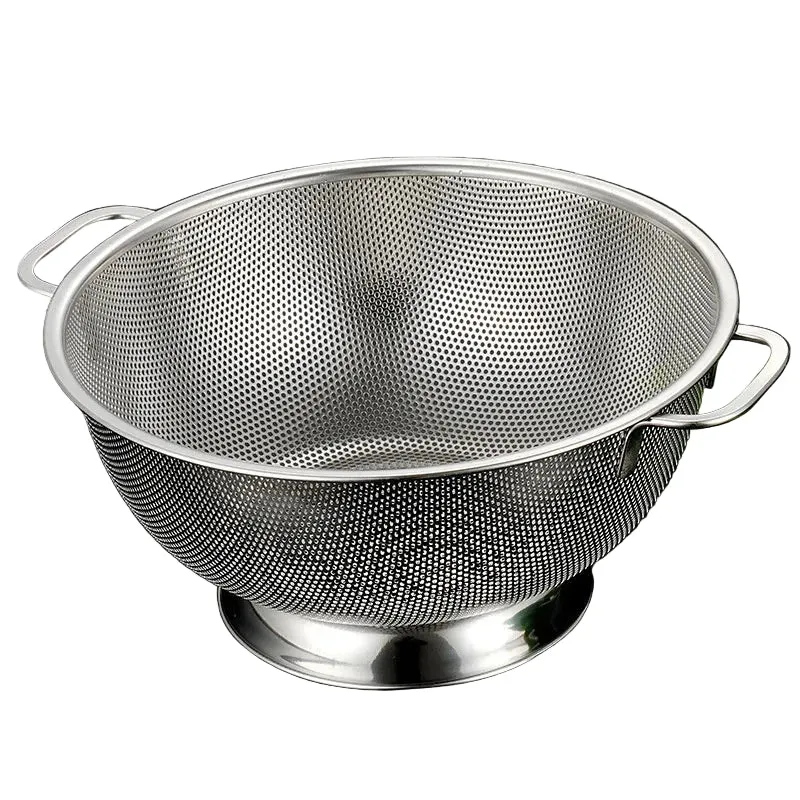 Passoire inox avec poignées 28,5 cm – Grande passoire de cuisine