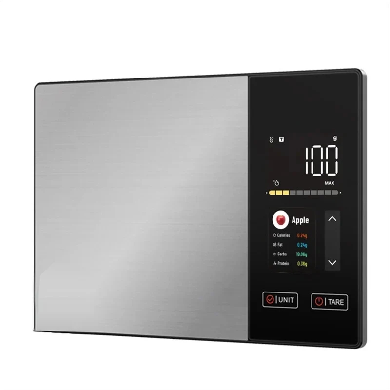 Balance de cuisine intelligente connectée avec application pour analyser vos aliments et mieux organiser vos repas.