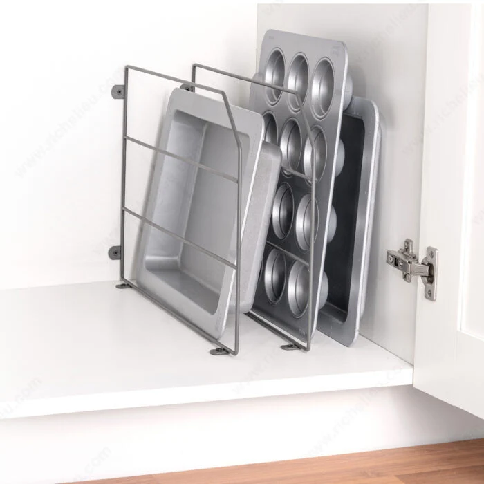 Séparateur de plats de cuisson en fil d'acier – Graphite