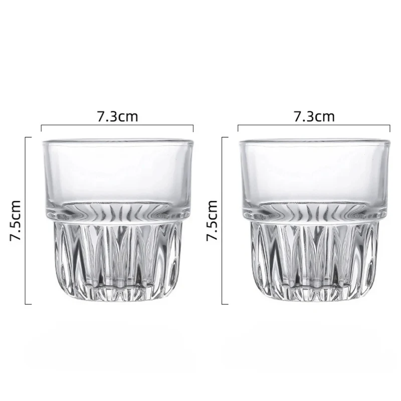 Tasses à Café en Verre – Lot de 2 (155/250/316 ml)