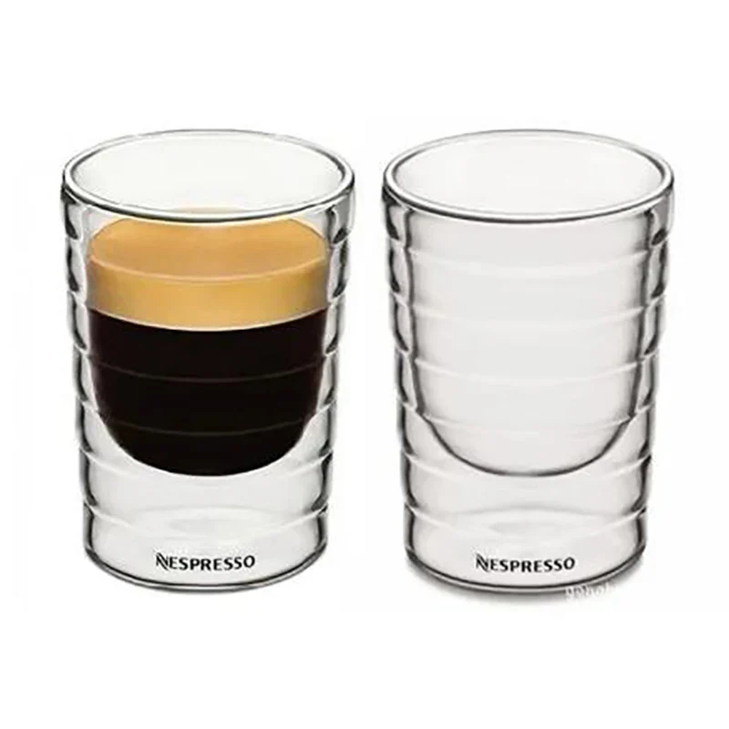 Verres à Expresso 85 ml – Lot de 2 en Verre Transparent