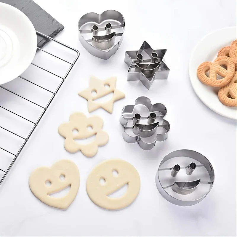 Emporte-Pièces Inox Fantaisie – Lot de 4 pour Pâtisserie