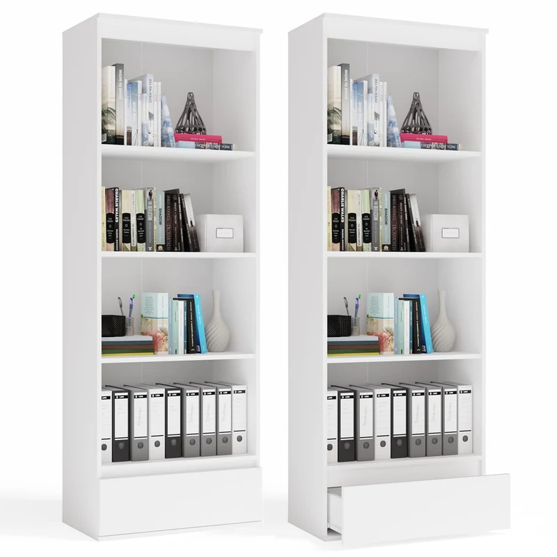 Étagère de bureau PALERMO avec 1 tiroir et 4 tablettes