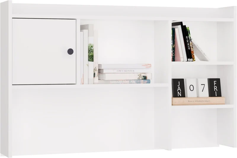 CHESTER - Rangement surélevé de bureau 120 cm - 1 porte étagères pour bureaux