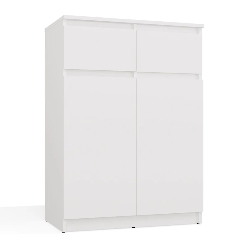 MALEX - Commode moderne 2 portes & 2 tiroirs
