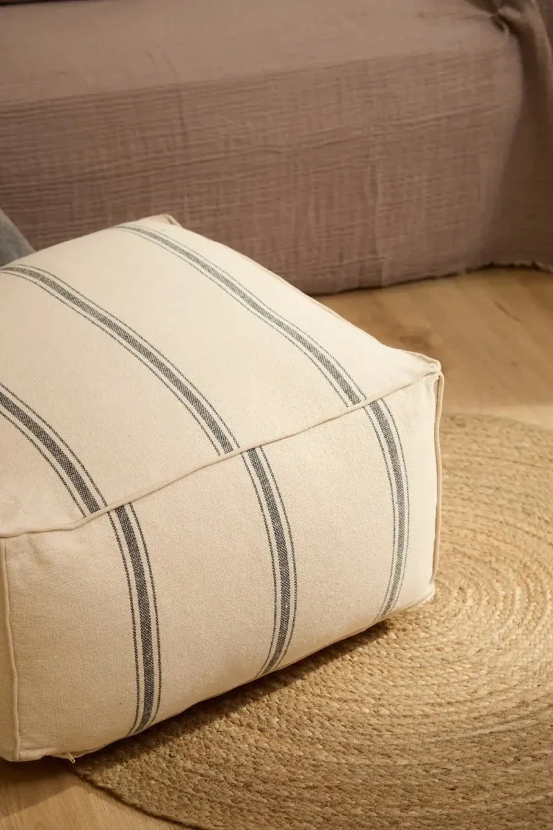Pouf gris foncé Bari