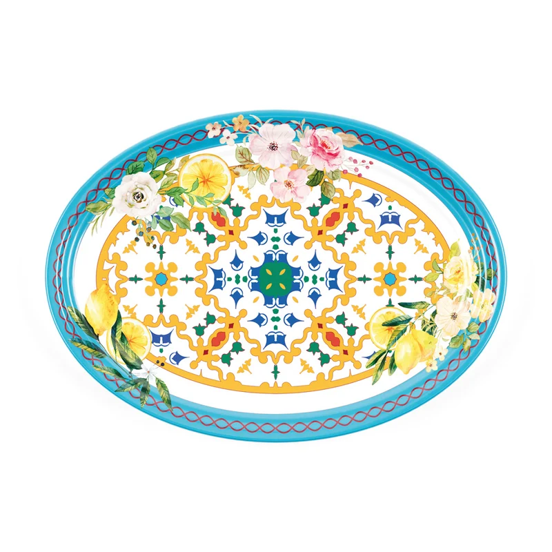 Plateau Lemon ovale 35,5x25x3 cm