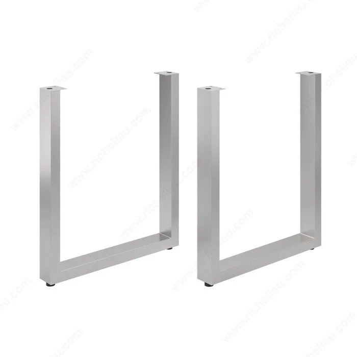 Pattes pour table structurelle - Acier inoxydable (Emb. 2) - 710mm