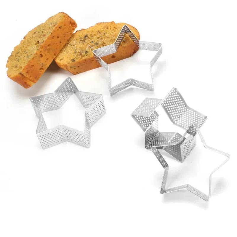 Cercles à Pâtisserie Étoile & Fleur – Lot de 8