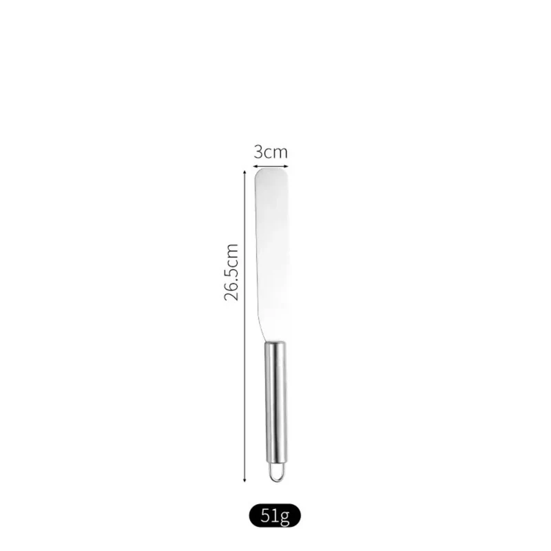 Spatule Coudée à Glaçage en Inox – Droite ou Courbée