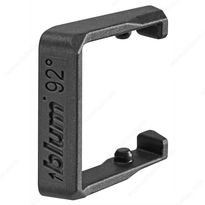 Limiteur d'angle d'ouverture 92° pour porte mince et CRISTALLO