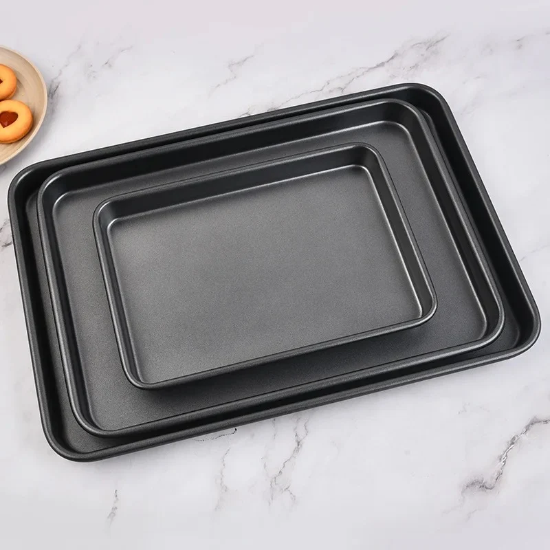 Plaque de cuisson antiadhésive en acier carbone pour four