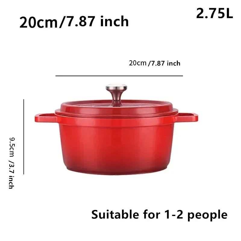 Cocotte en Fonte Émaillée 2,75 L / 4,75 L avec Couvercle