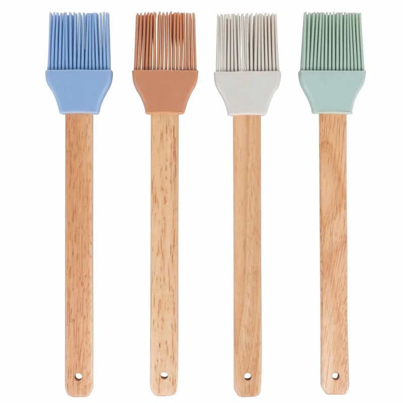Lot de 4 spatules de cuisine en silicone aux couleurs assorties