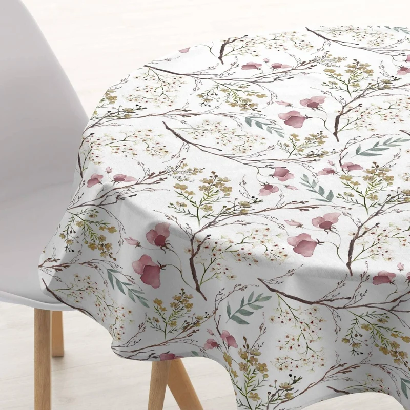 Nappe ronde résistante aux taches en résine 0120-342