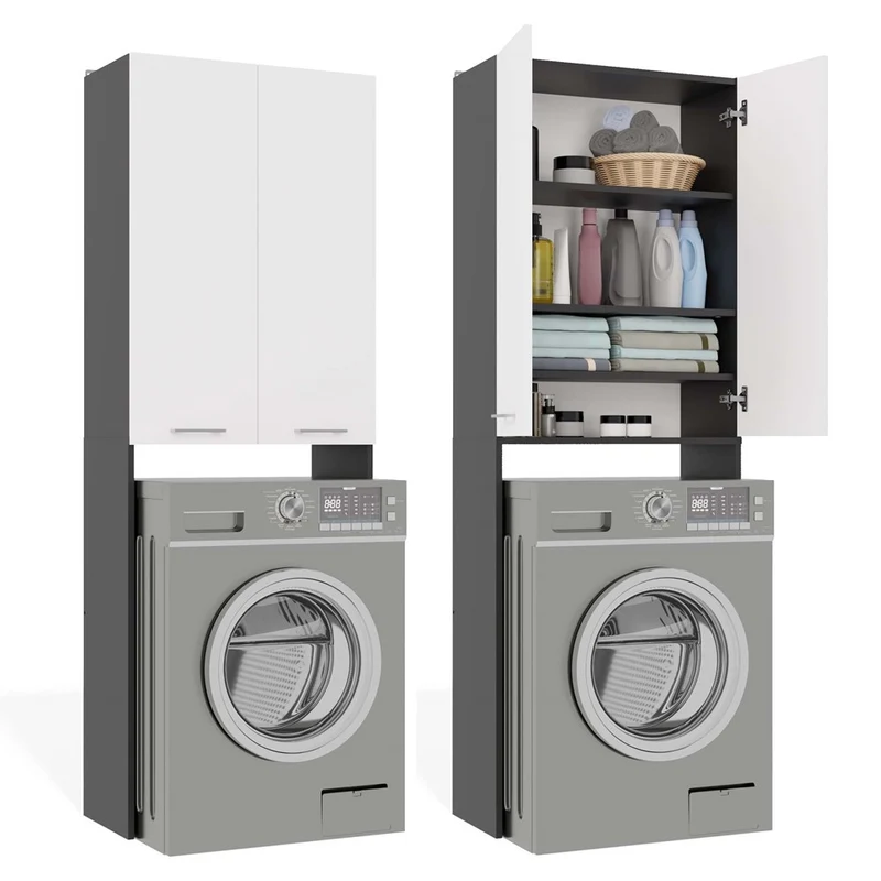 POLA - Meuble de Salle de Bain au-dessus du Lave-linge
