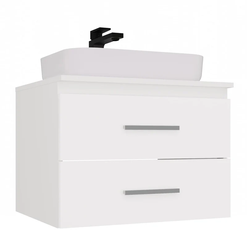 NEL 60 - meuble de salle de bain 2 tiroirs 60cm