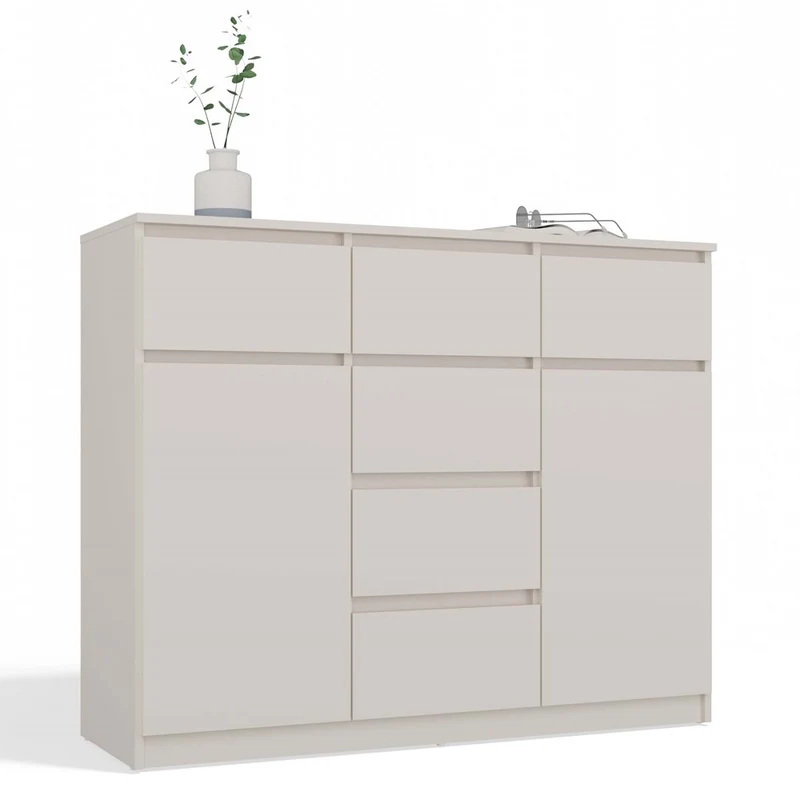 MALWA - Commode 6 tiroirs et 2 portes