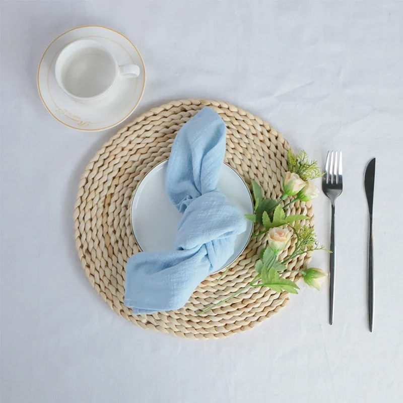 Serviette de Table en Coton Réutilisable Élégante