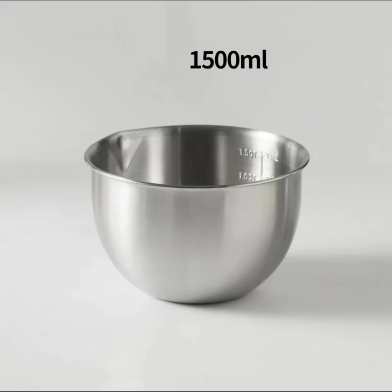 Bol de préparation inox grande capacité gradué