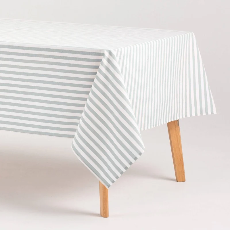 Nappe rayée ALMA en coton résistant aux taches