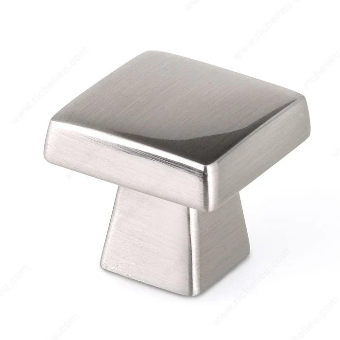 LOTS 5 BOUTONS contemporain en métal 6889 - Nickel brossé