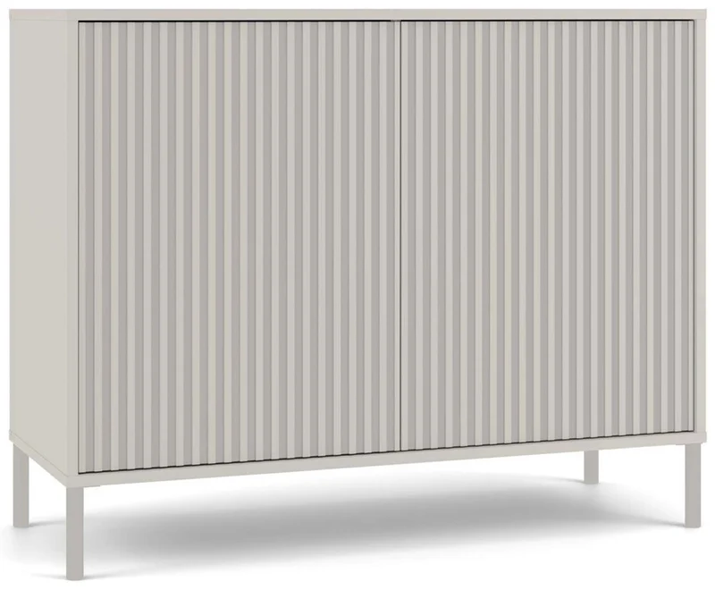 KAMARO - Commode moderne 4 étagères et 2 portes