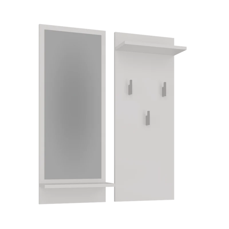 KAMERON - Porte-manteau d’entrée avec miroir