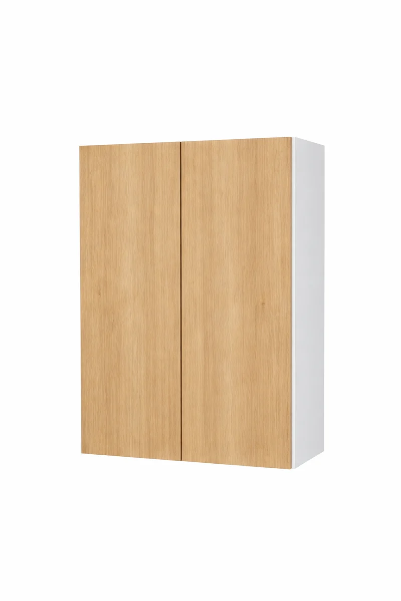 Cabinet de Haut - 2 Porte - 24 po de large x 36 po de hauteur - Mélamine Bois Zen