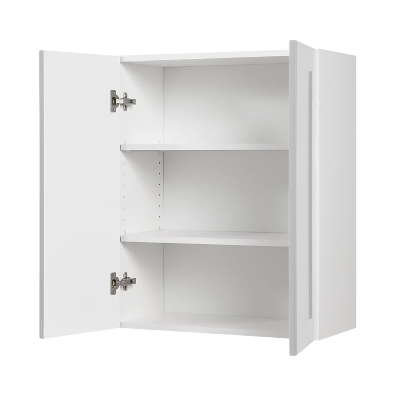 Cabinet de Haut - 2 Portes - 24 po de large x 36 po de hauteur - Polymère Shaker Gris