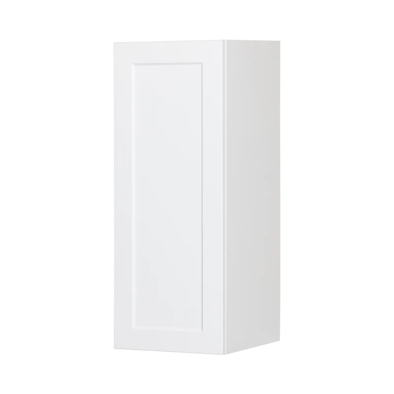 Cabinet de Haut - 1 Porte - 12 po de large x 36 po de hauteur - Polymère Blanc Shaker