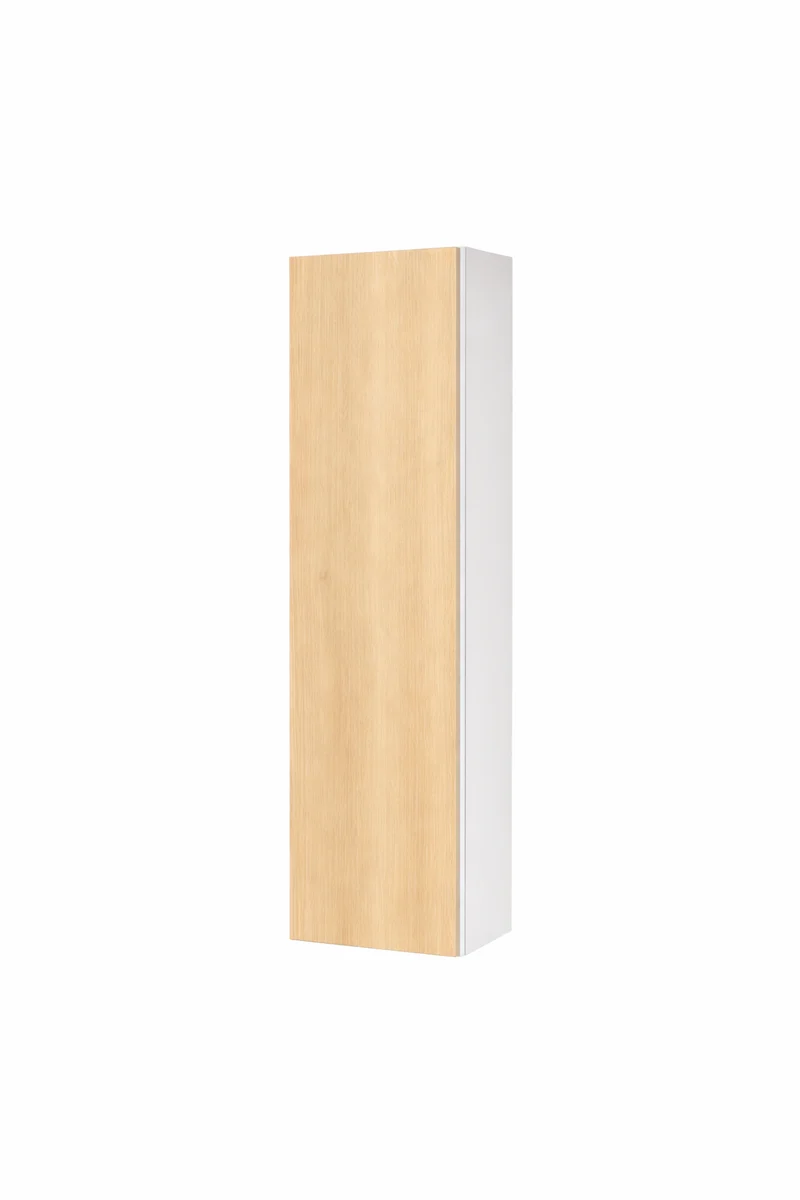 Cabinet de Haut - 1 Porte - 9 po de large x 36 po de hauteur - Mélamine Bois Zen