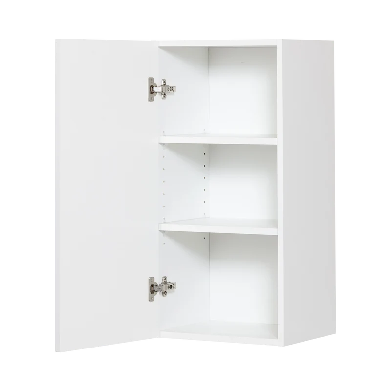 Cabinet de Haut - 1 Porte - 15 po de large x 36 po de hauteur - Polymère Blanc Shaker