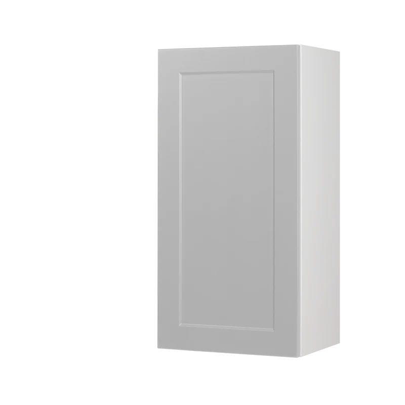 Cabinet de Haut - 1 Porte - 15 po de large x 36 po de hauteur - Polymère Shaker Gris