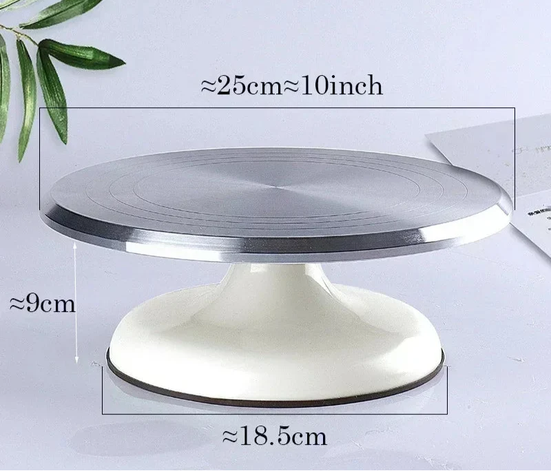 Plateau Tournant Pâtisserie Pro en Aluminium – 31 cm