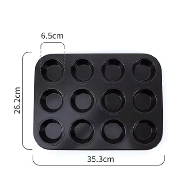 Moule à Muffins en Acier Carbone – Lot de 2