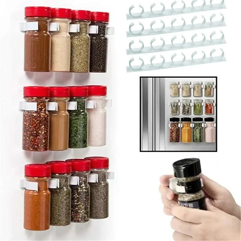Support à Épices Mural Sans Perçage – Lot de 4