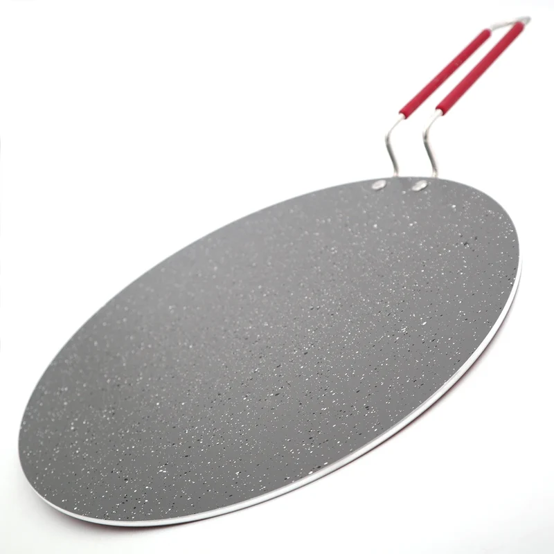 Poêle à Crêpes Antiadhésive 34 cm XXL pour Grandes Crêpes et Repas Familiaux