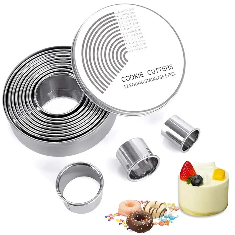 Emporte-Pièces Ronds Inox – Lot de 12 Tailles Découpe
