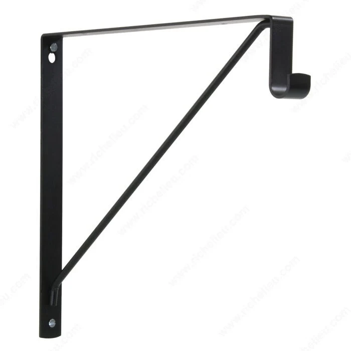 Support pour tringle ovale et tablette