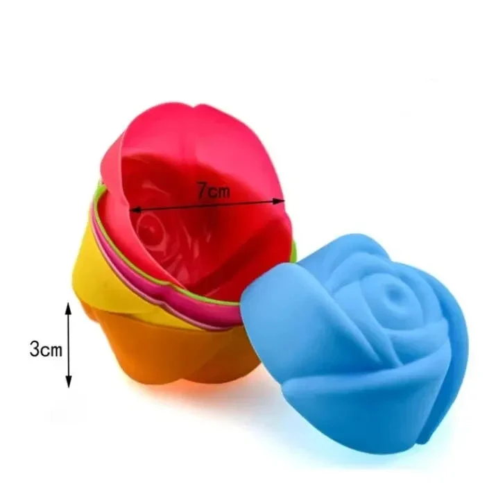 Moules à Muffins en Silicone – 6 ou 12 Pièces