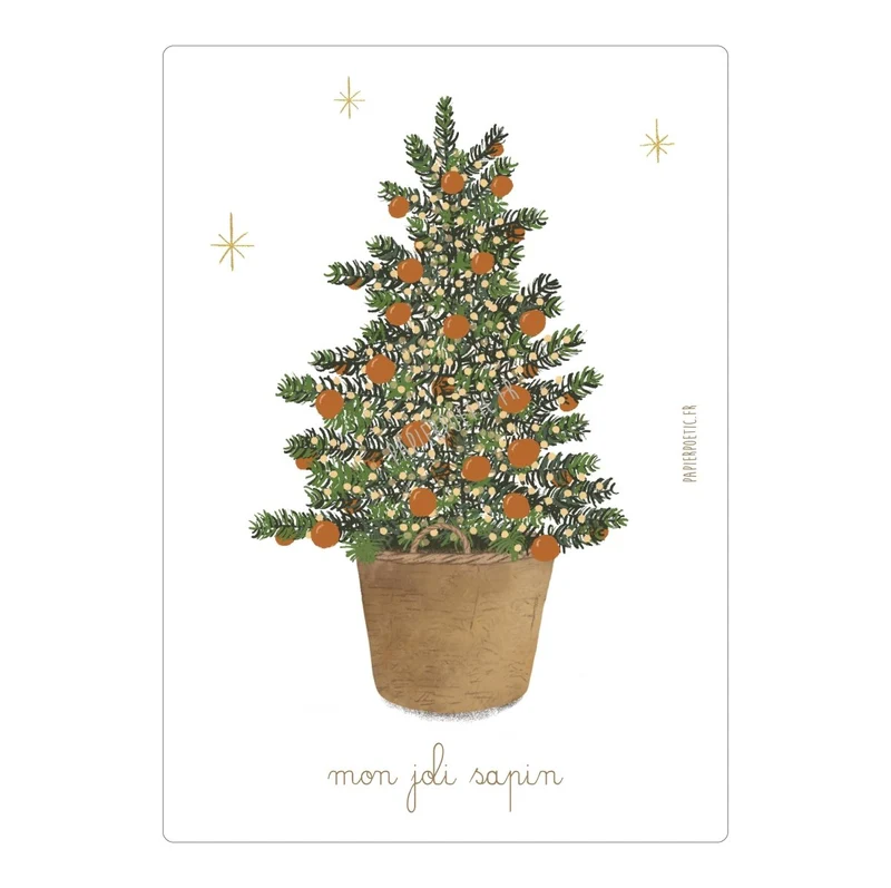 Carte Postale / Card "Mon joli sapin"