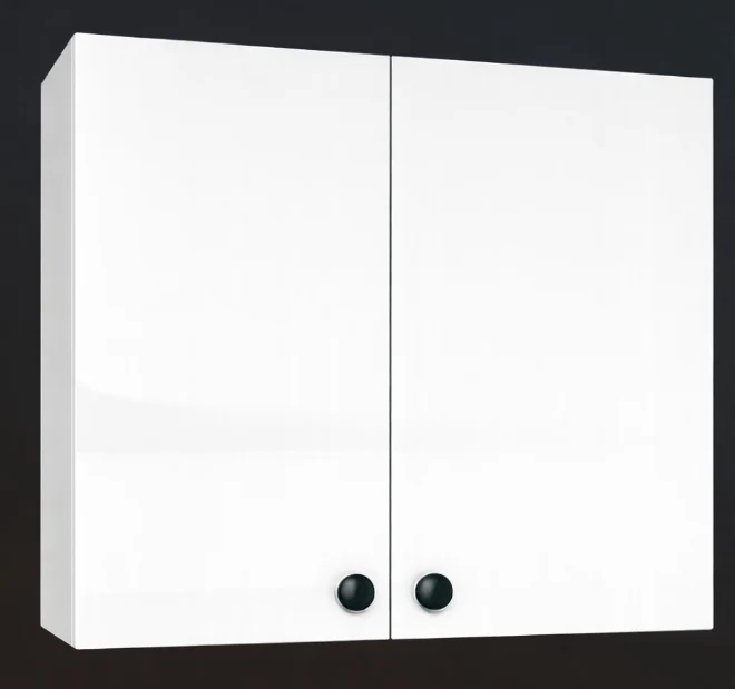 Cabinet de Haut Laveuse Sécheuse- 2 Portes - 30 po de large x 24 po de hauteur - Laquée Blanc Brillant