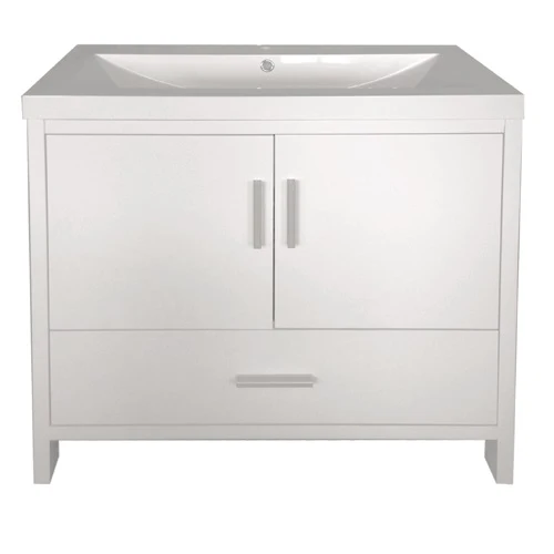 Smally 36 pouces blanc (lavabo inclus)