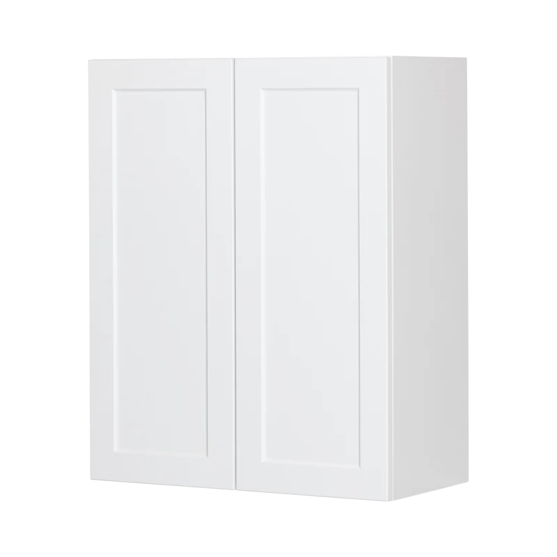 Cabinet de Haut - 2 Portes - 24 po de large x 30 po de hauteur - Polymère Blanc Shaker