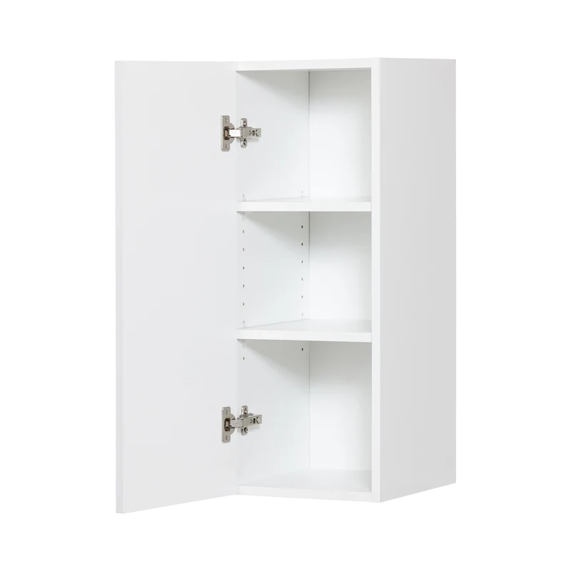 Cabinet de Haut - 1 Porte - 12 po de large x 30 po de hauteur - Polymère Blanc Shaker