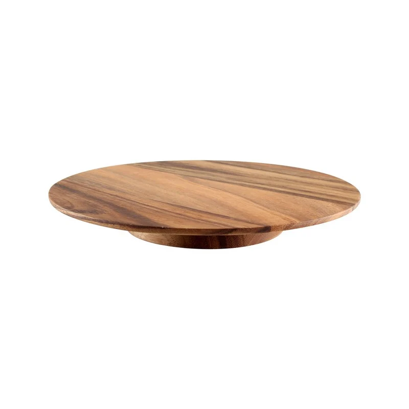 Plateau tournant 29 cm en acacia