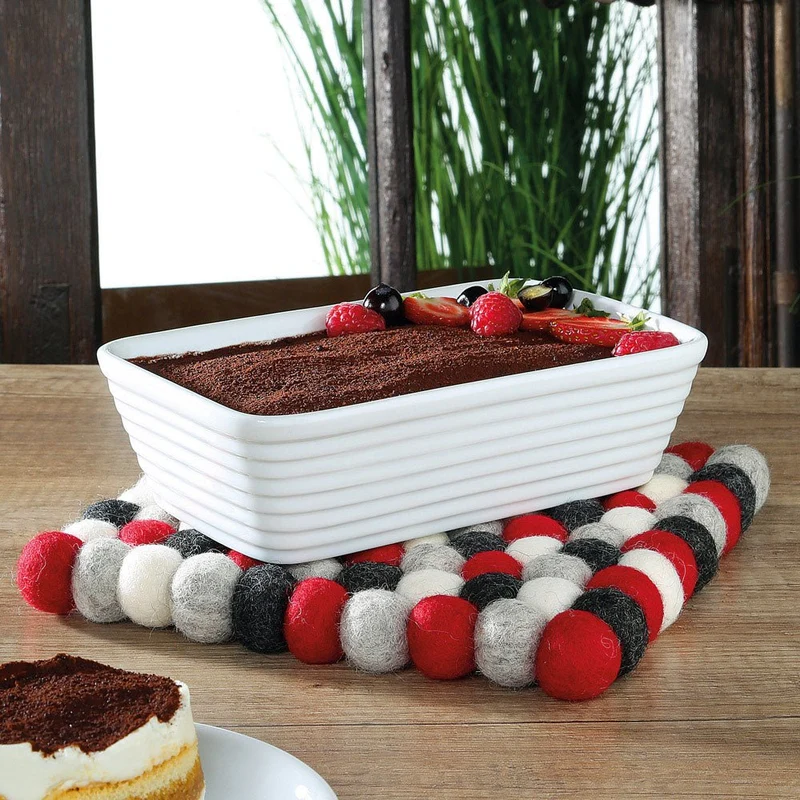 Dessous de plat Lana rosso carré