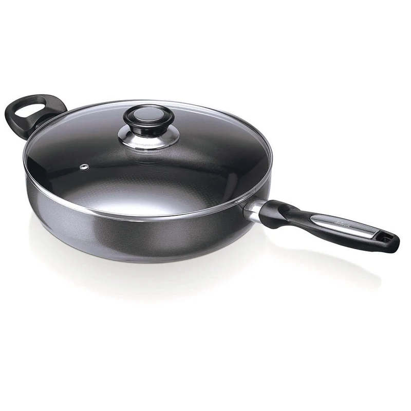 Sauteuse Pro Induc 28 cm avec couvercle en verre