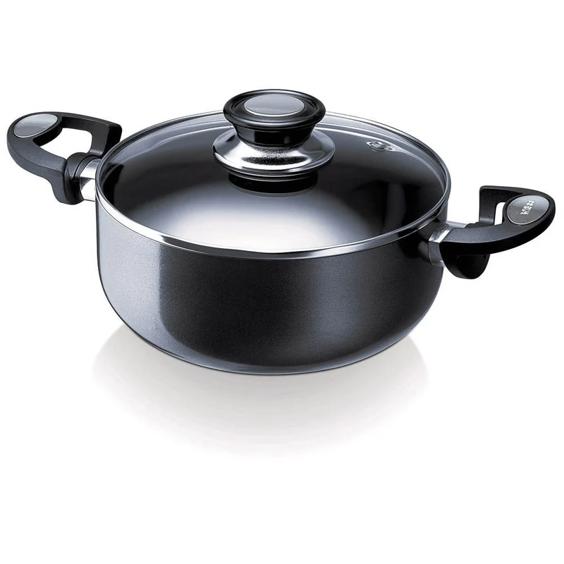 Faitout Pro Induc 4 l avec couvercle en verre